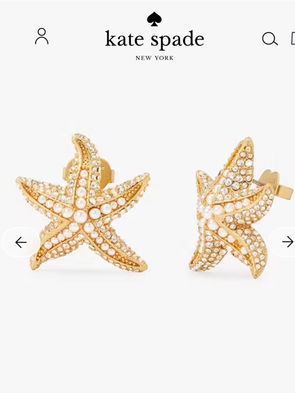 kate spade Sea Star Statement Studs